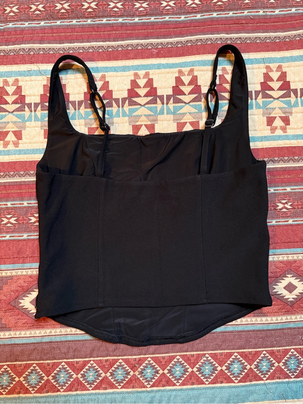 Abercrombie & Fitch Black Square-Neck tank size medium - Picture 4 of 7